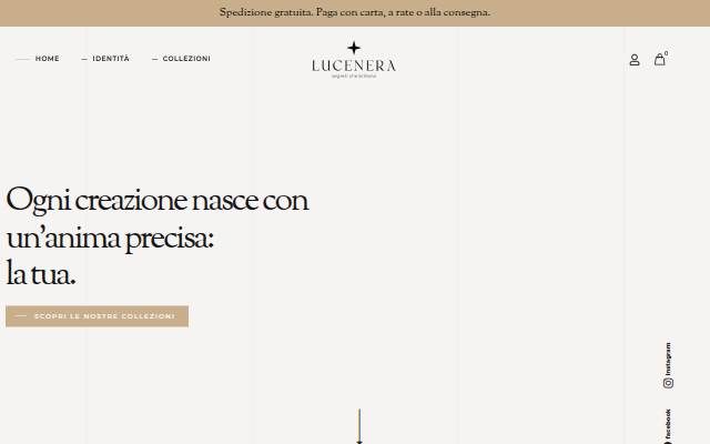 LUCENERA - segreti che brillano storefront