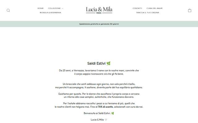Lucia &amp; Mila storefront