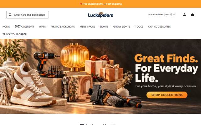 Startseite von Luckspiders