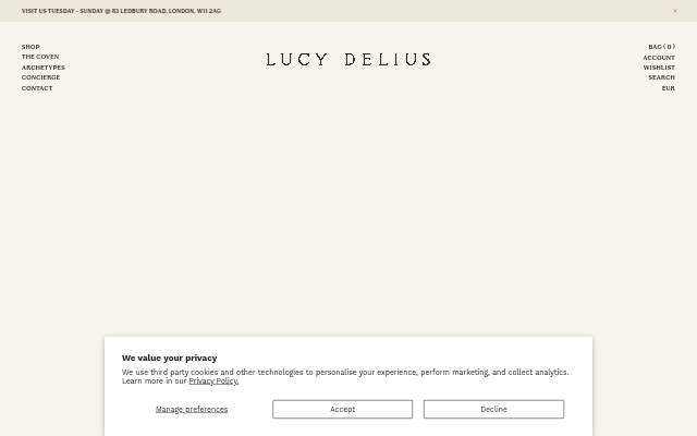 Startseite von Lucy Delius Jewellery