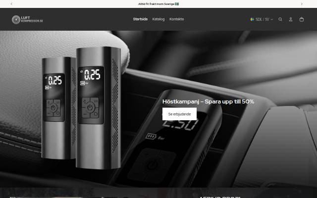 Luftkompressor.se storefront