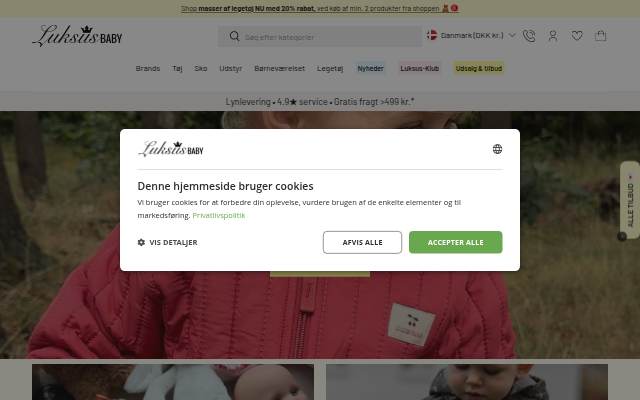 Luksusbaby DK storefront