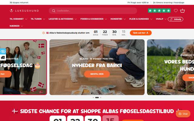 Luksushund storefront
