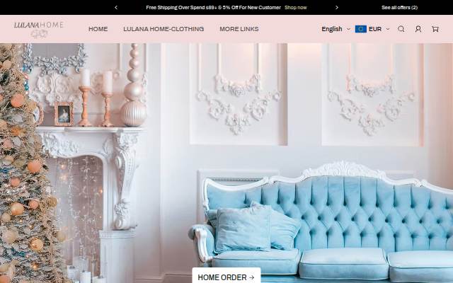 LULANA HOME storefront