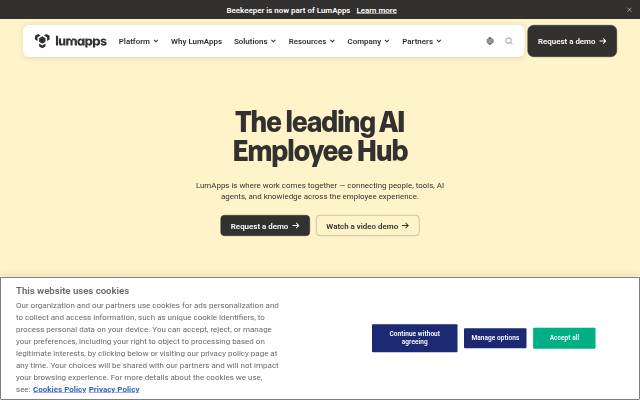 LumApps: The Intranet for Employee Experience storefront