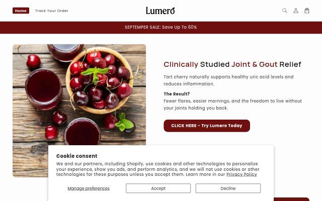 Lumero storefront