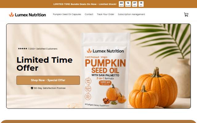 lumex nutrition storefront