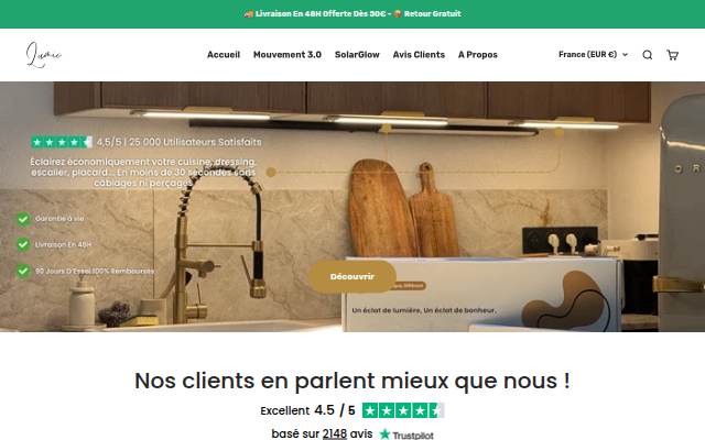 Lumic storefront
