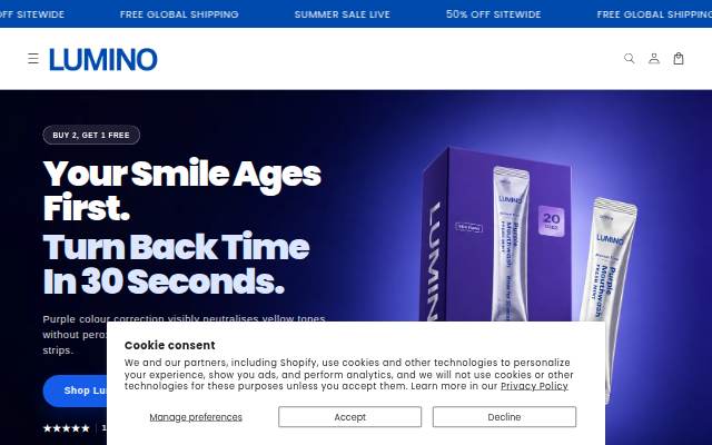 Lumino storefront