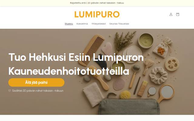 LumiPuro storefront