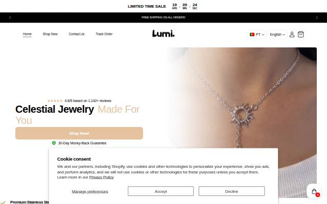 Lumi storefront