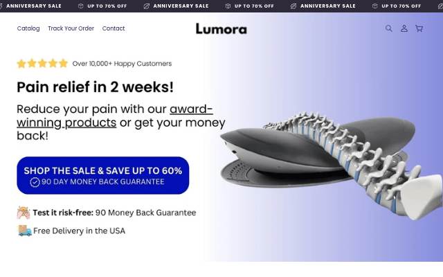 Lumora storefront