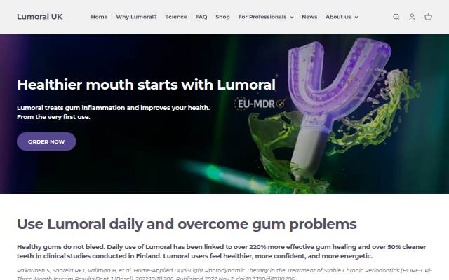 Stomio Ltd t/a Lumoral UK storefront