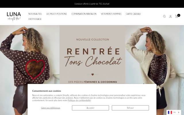 Luna Concept Store | N°1 Achat de vêtement féminin en ligne storefront