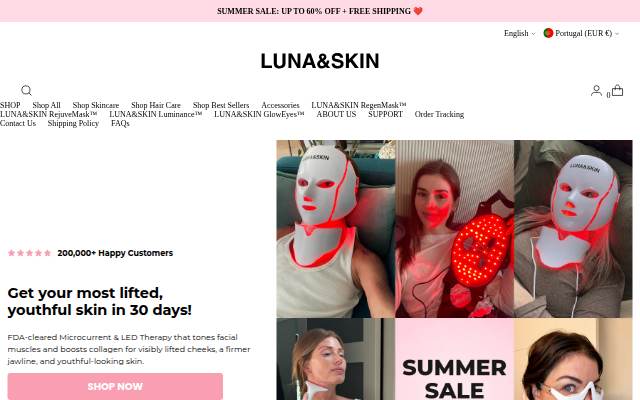 Escaparate de LUNA&amp;SKIN