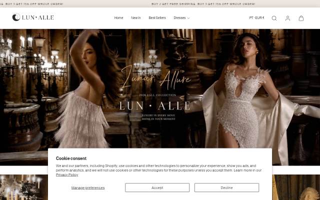 LUN.ALLE storefront