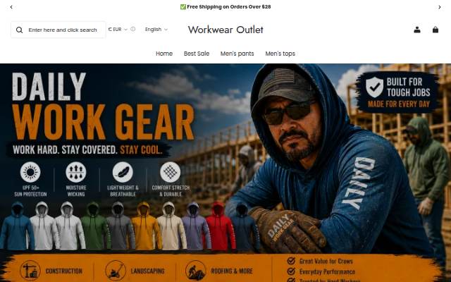 Workwear Outlet storefront