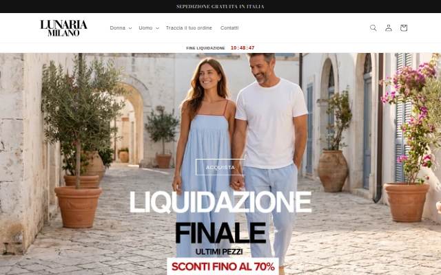 Lunaria Milano storefront
