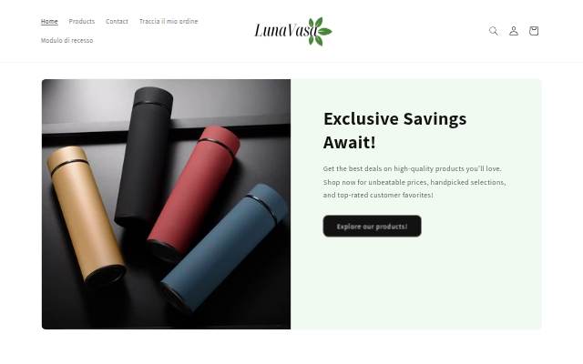 LunaVasa storefront