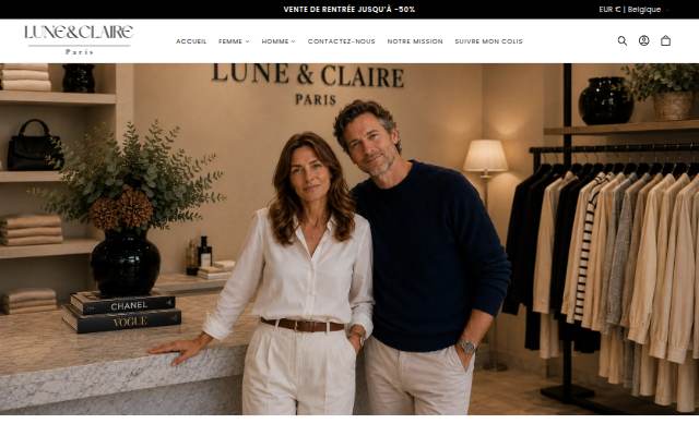 Lune &amp; Claire storefront