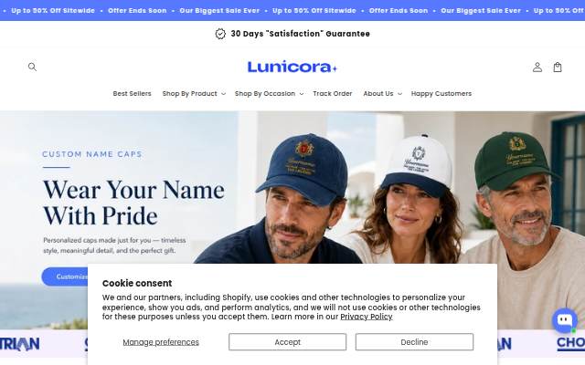 Lunicora storefront