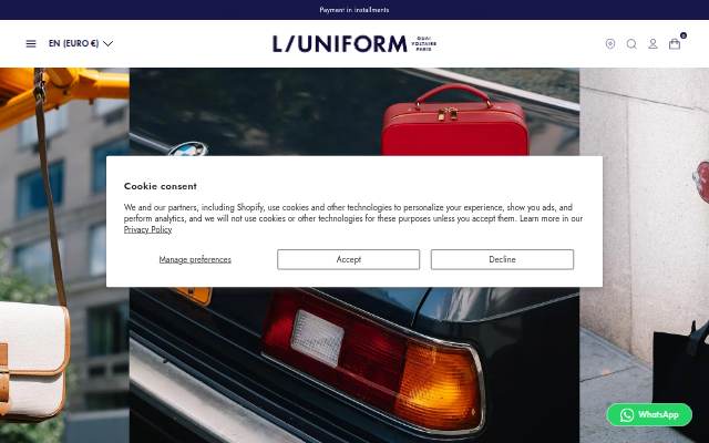L/UNIFORM storefront