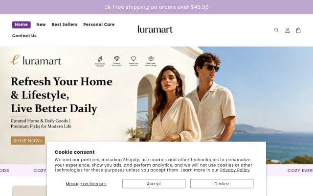 luramart.com storefront