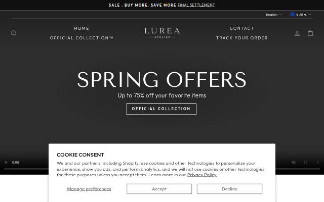 Lurea Atelier storefront