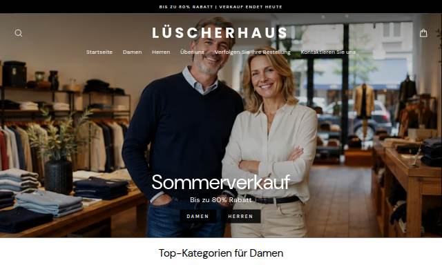 Lüscherhaus storefront