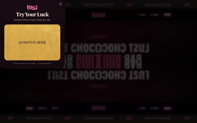 Startseite von Lust Chocolate