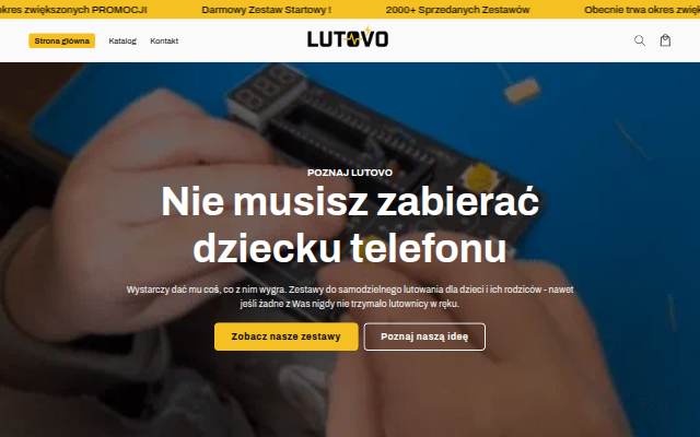 Startseite von Lutovo.pl