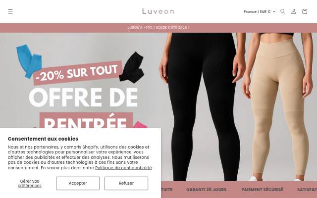 Luveon storefront