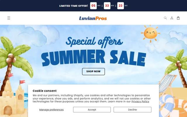 Luvianpros storefront