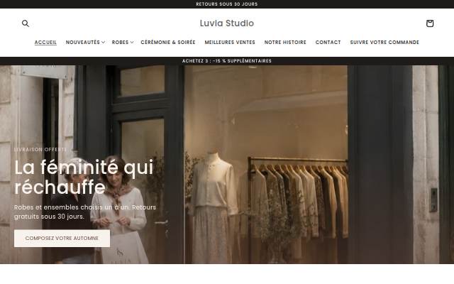 Luvia Studio storefront