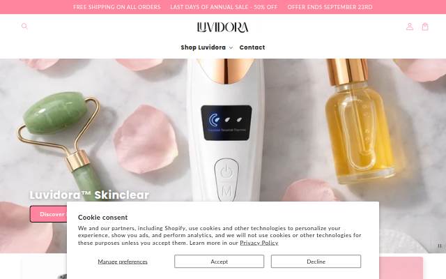 Luvidora storefront