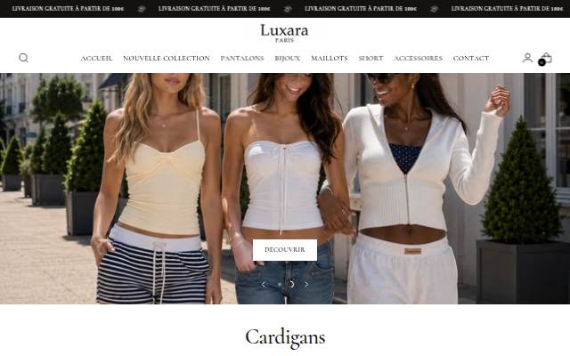 Luxara Paris storefront
