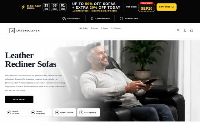 Montra da luxe-recliner