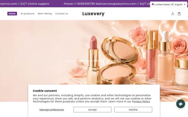 Luxevery storefront