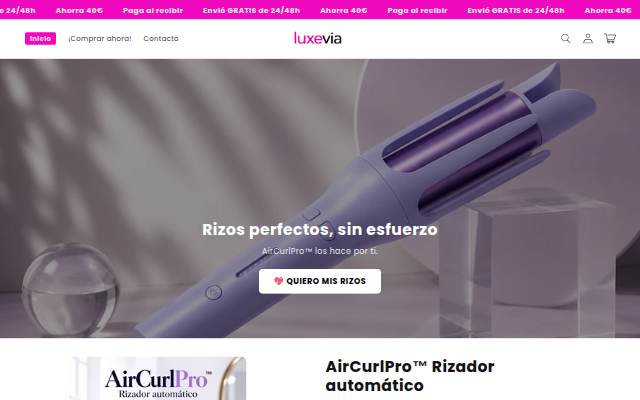 Tienda luxevia storefront