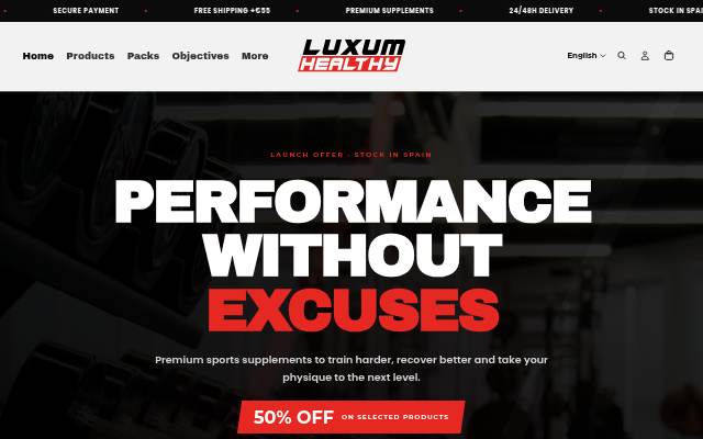 Luxum Healthy storefront