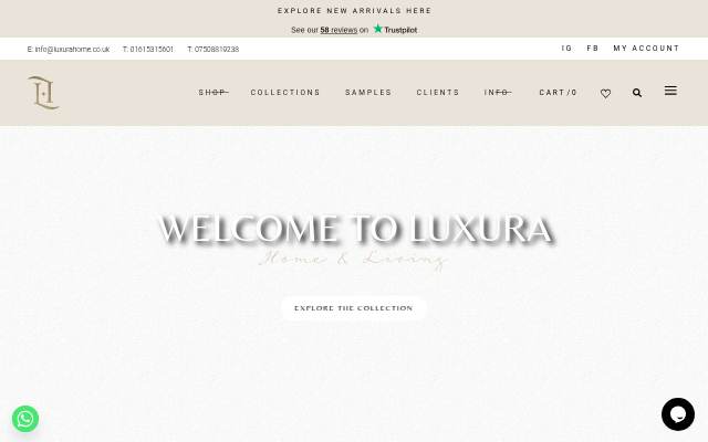 Luxura Home &amp; Living storefront