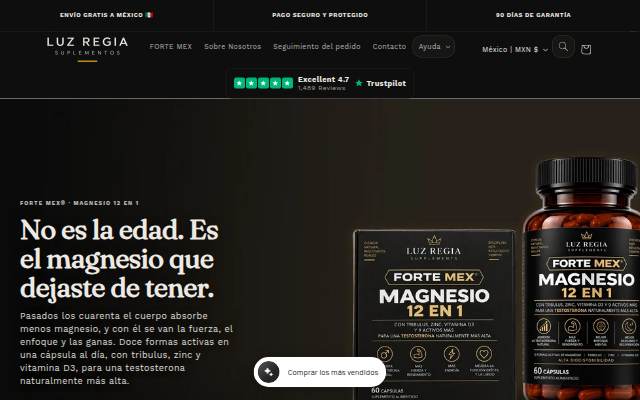 Luz Regia Suplementos storefront