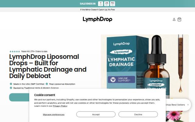 LymphDrop™ storefront