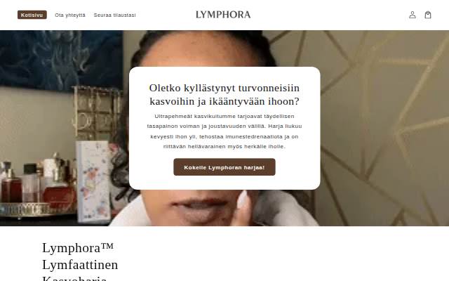 Lymphora™ Suomi storefront
