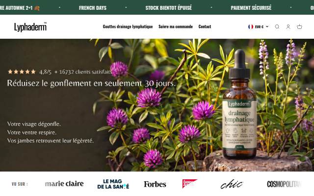 Startseite von Lyphaderm