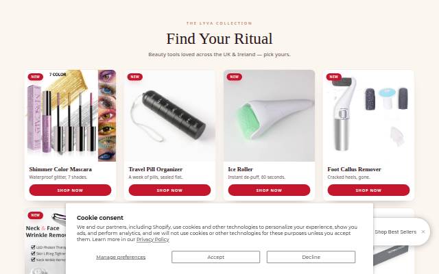 Lyva storefront