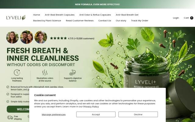 Lyveli storefront