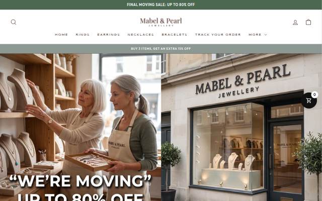 Mabel &amp; Pearl Jewellery storefront