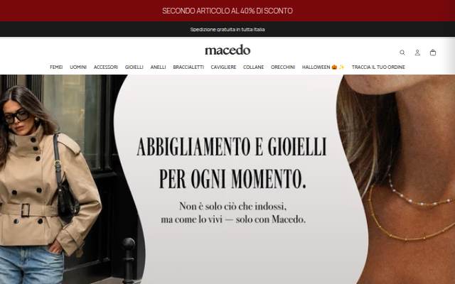 MACEDO storefront