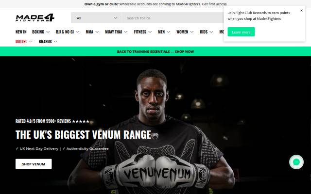 Made4Fighters storefront